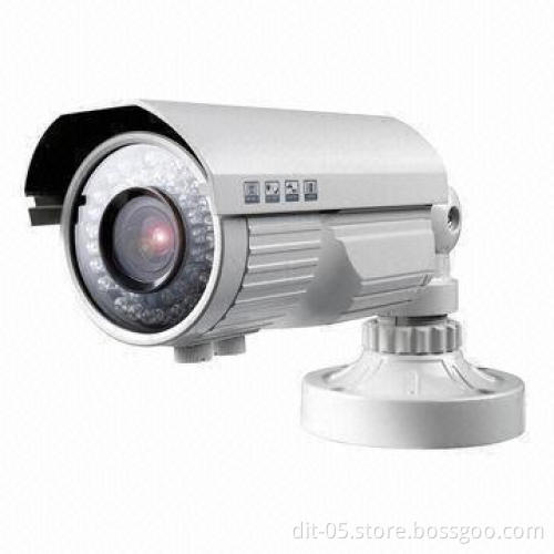 Outdoor Varifocal Lens Security Camera with Plugs into Any DVR, TV or Monitor